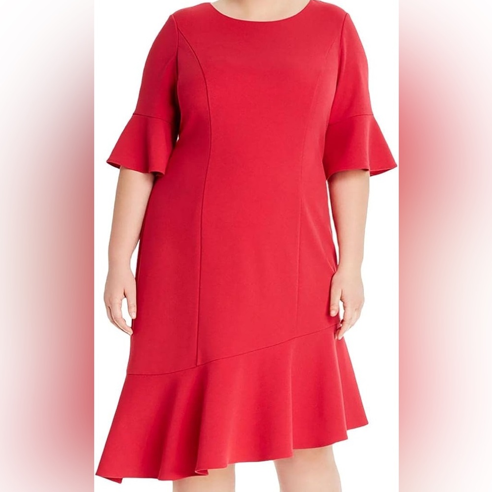 Adrianna Papell Asymmetrical Pink Dress- send an offer ❤️❤️